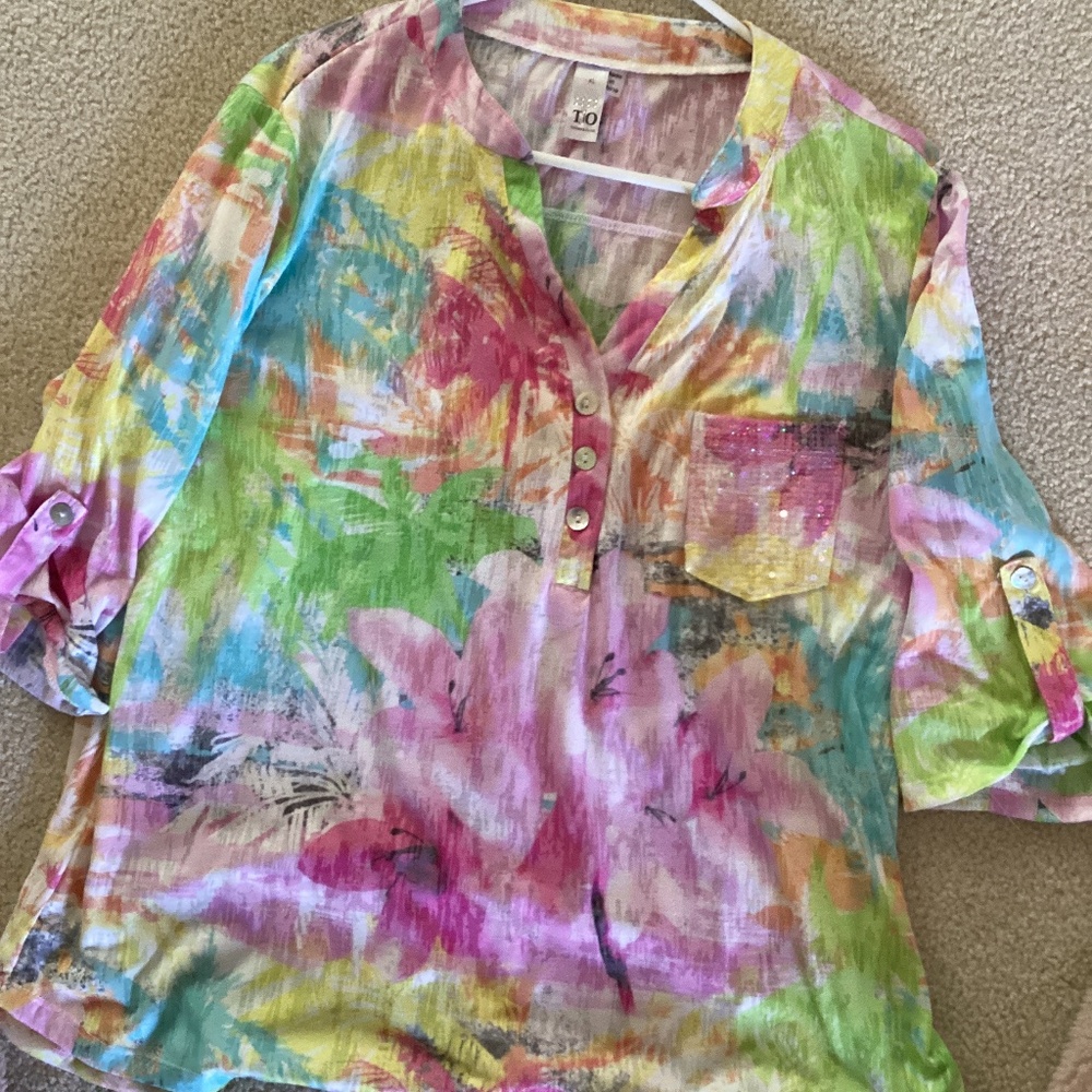 Colorful top Xl